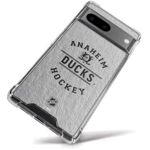 NHL Anaheim Ducks Black Text Google Pixel 8 Clear Case
